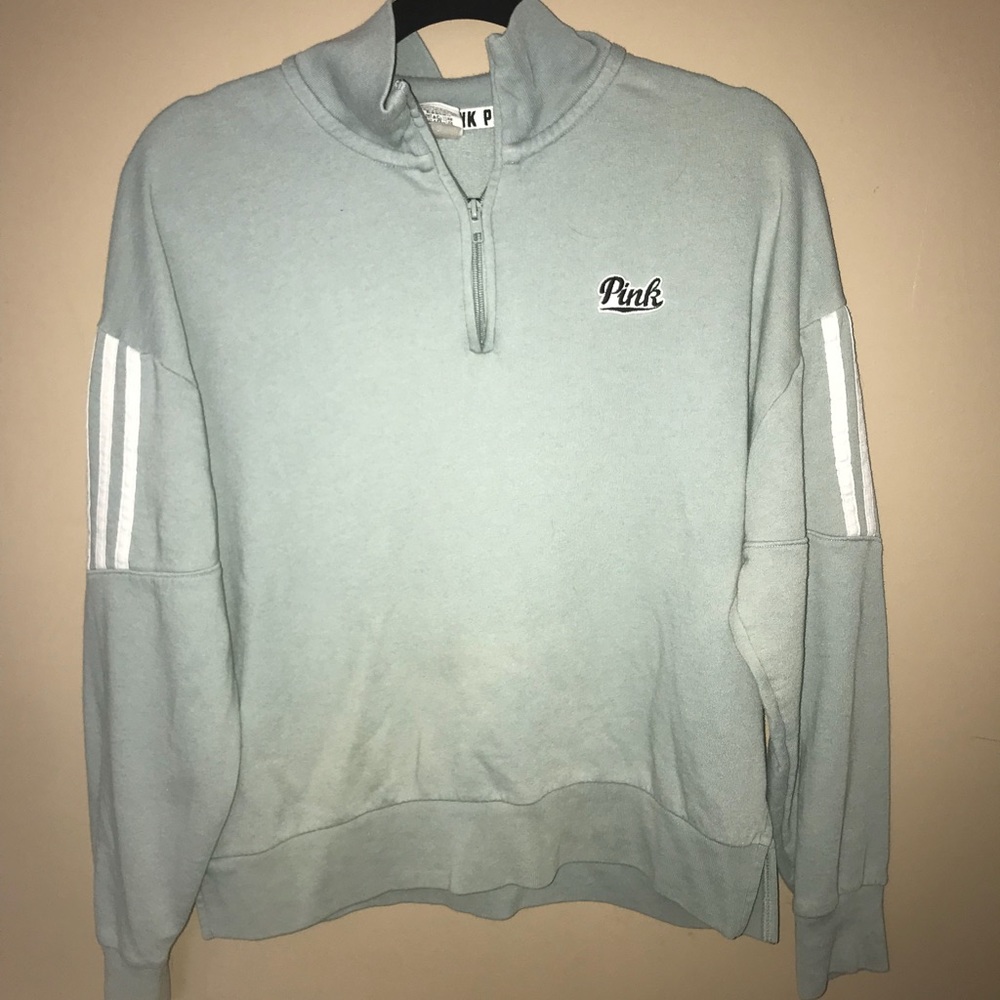 PINK quarter-zip sweatshirt